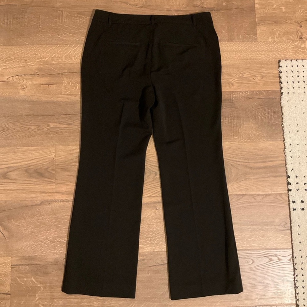White House Black Market black, mid rise Slim Boot Cut pants, 12S - Picture 4 of 9